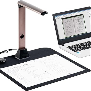 ドキュメントスキャナー 折りたたみ ブックスキャナー 4K解像度 1500万画素 ドキュメントスキャナー 折りたたみ ブックスキャナー 4K解像度